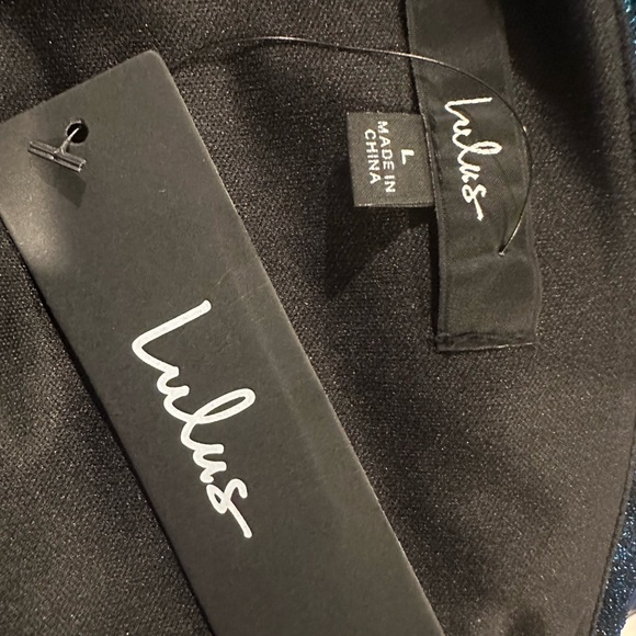 NWT; Lulus Late Night Party Teal Blue Sparkly Bodycon Mini Dress🪻 - Picture 5 of 6